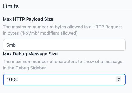 Screenshot Settings
