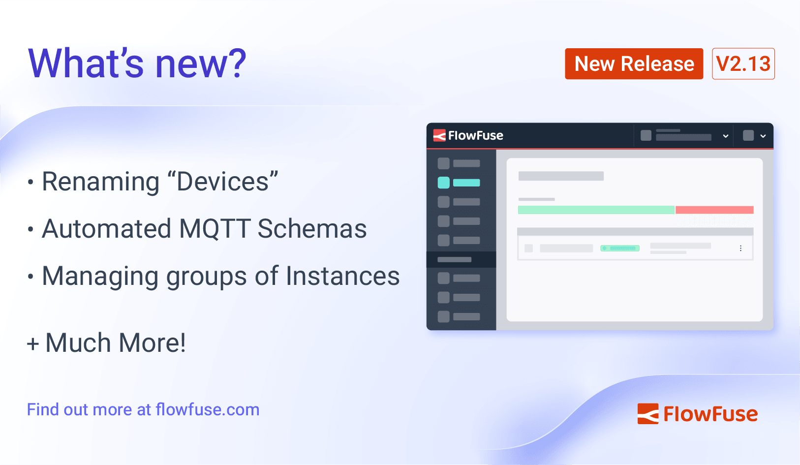Image representing FlowFuse 2.13: Remote Instances, UNS Schemas & Improved Management at Scale